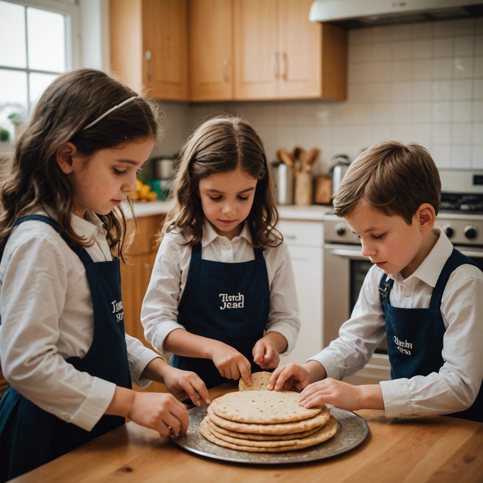 Children Search for Passover Bread in Home