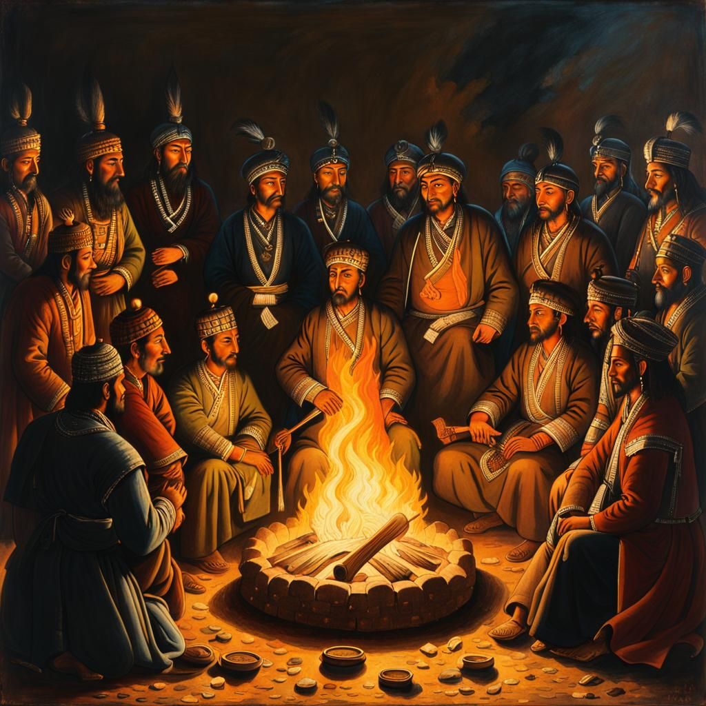 Mete Khan Addresses Steppe Chiefs