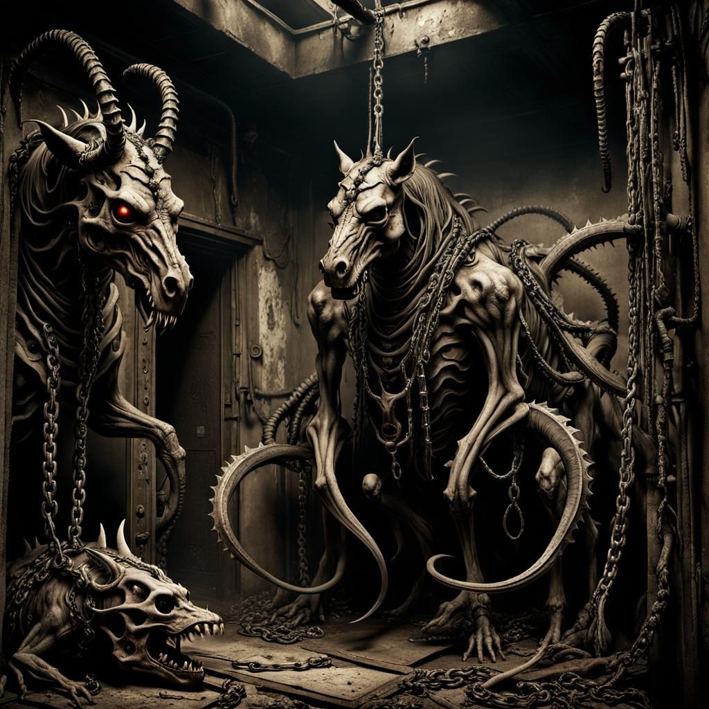 Horrific Undead Abomination in Derelict Lab