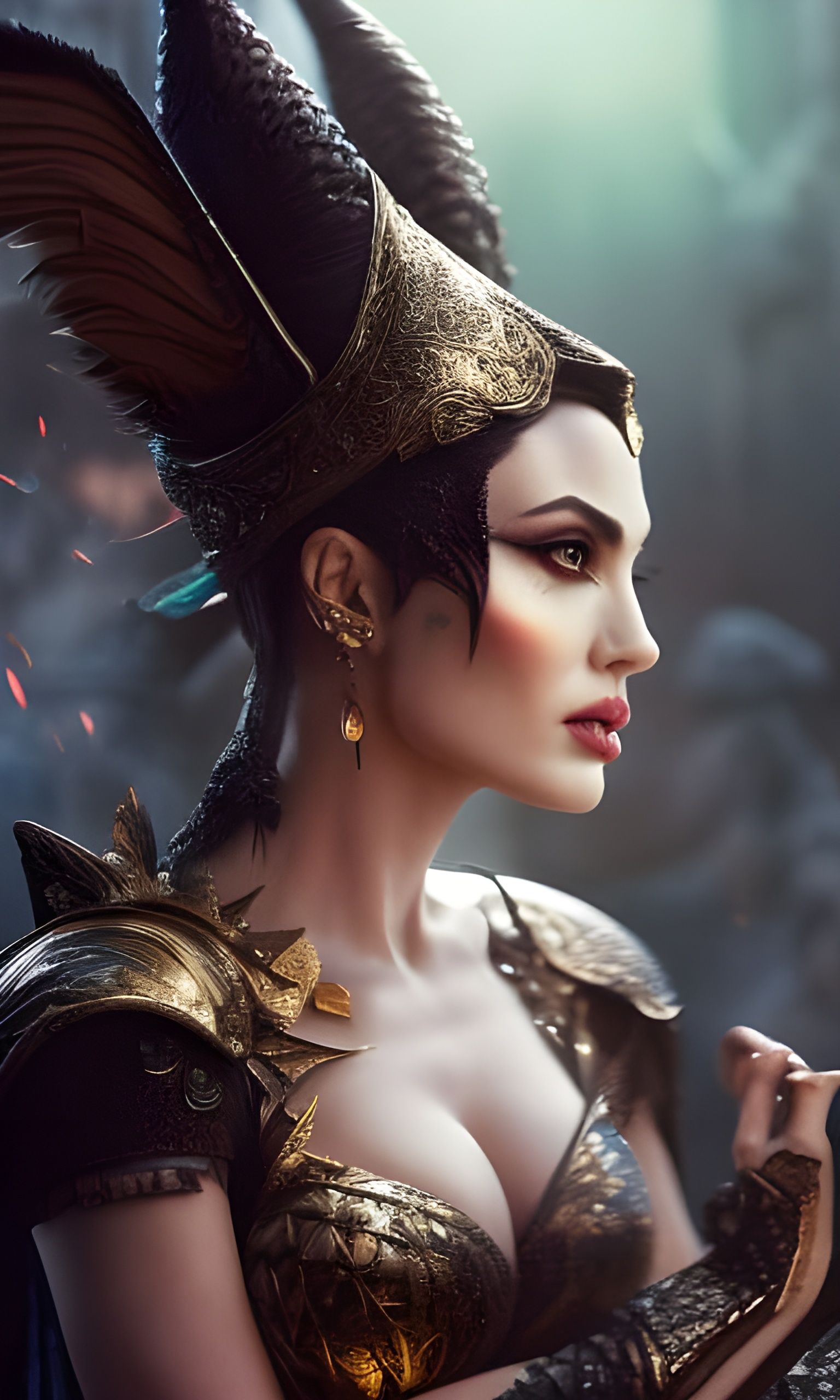 Maleficent with Crown