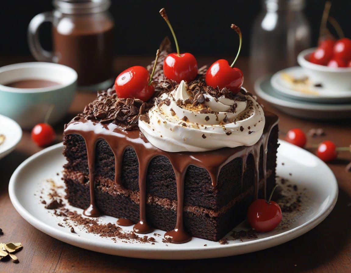 🥇chocolate on chocolate cake