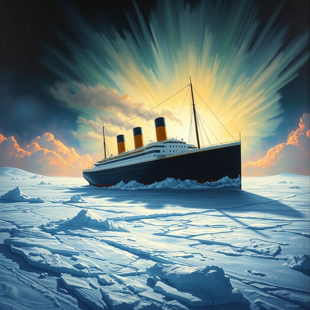Titanic on Europa: Majestic Doom in Cryogenic Expanse
