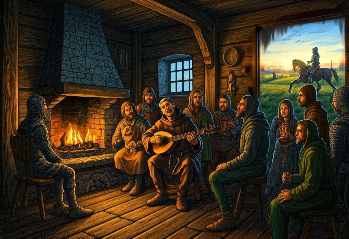 Ethereal Transition: Tavern to Sunrise Field