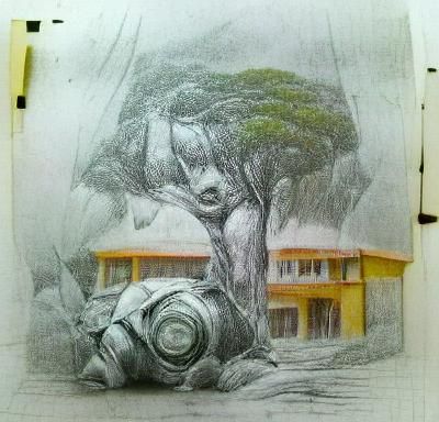 Simple Pencil Sketch Illustration