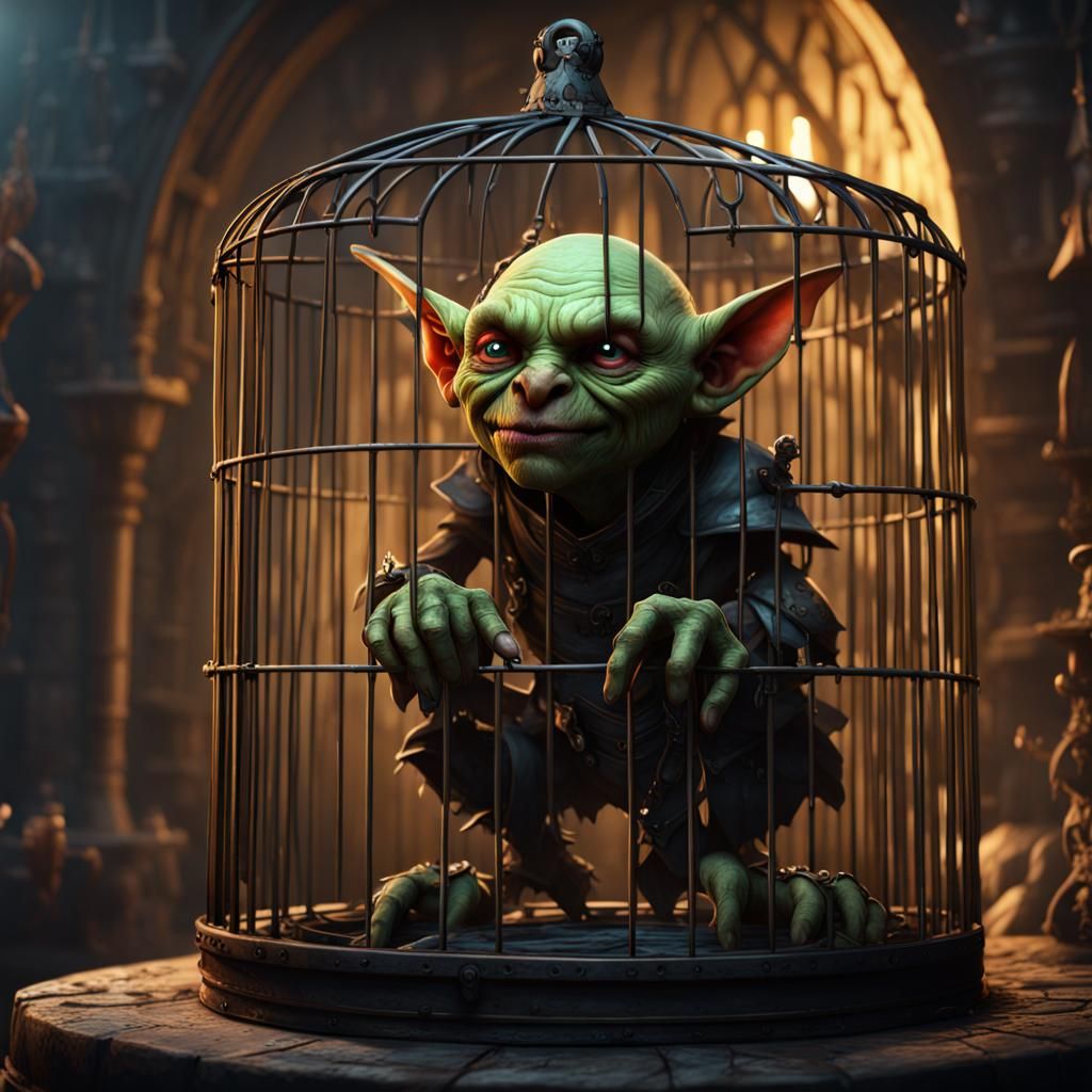 Goblin's Plea: A Fantasy Concept Art