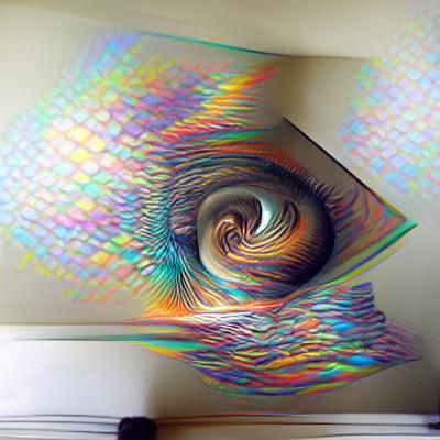 beautiful spiral illusion of the incoherent minds eye