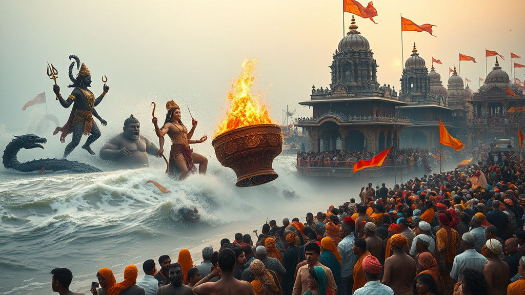 Epic Churning of the Ocean to Kumbh Mela
