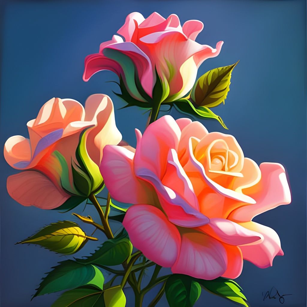 Brilliant Neon Roses