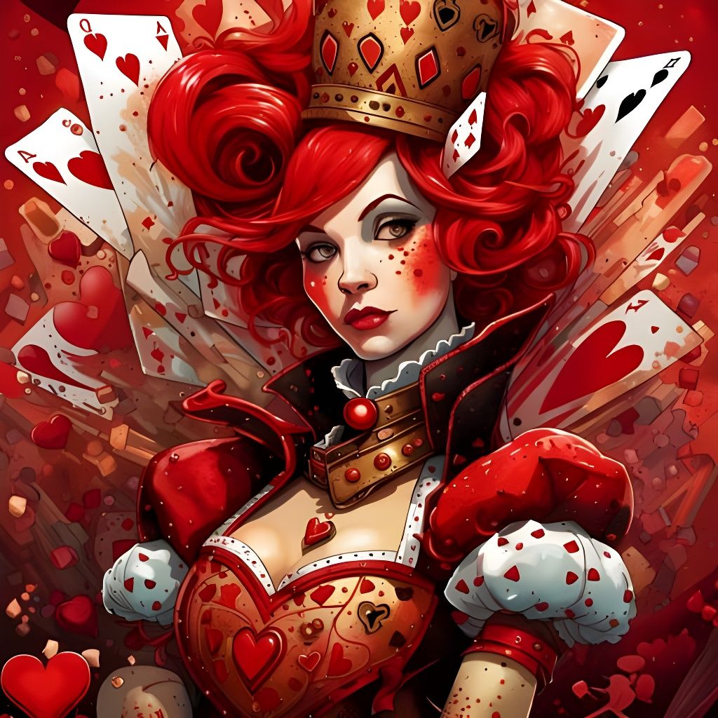 Queen of Hearts Digital Art