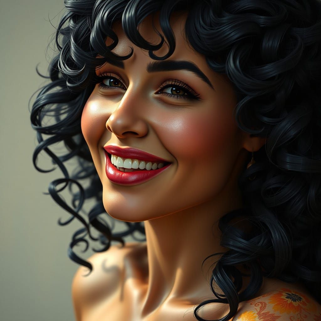 Elegant Woman in Vibrant Colors