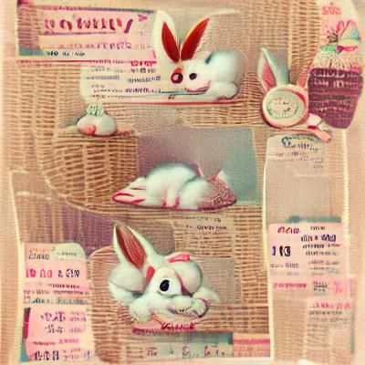 Vintage Bunny Illustration