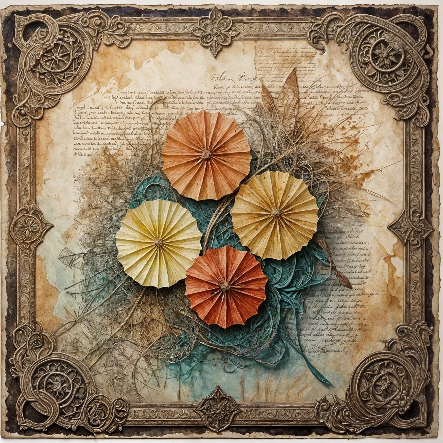 Antique Page with Lace: Fantasy Concept Art