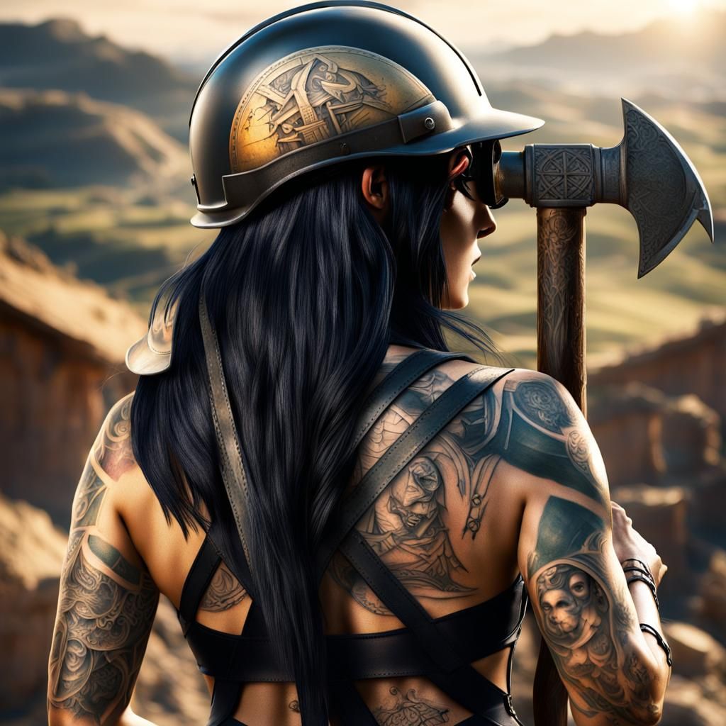 Italian Construction Worker Concept Art