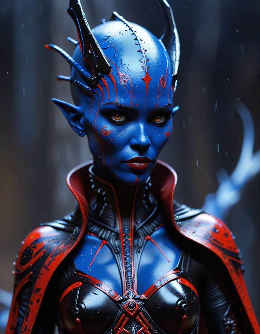 Sultry Black Sith Assassin Wields Beauty and Danger