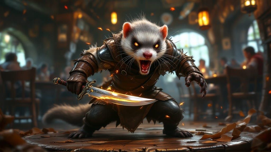 Ferret War Dance in Dark Tavern