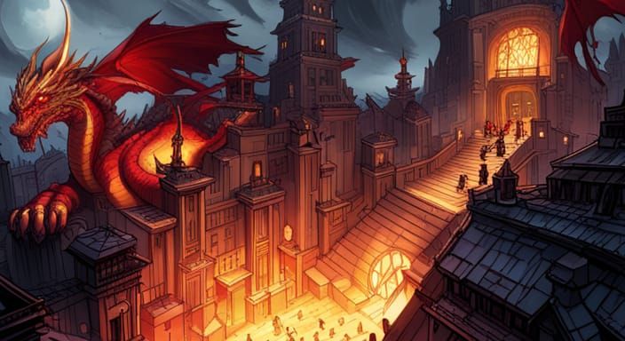 Red Dragon's Hoard: Comic Book Art