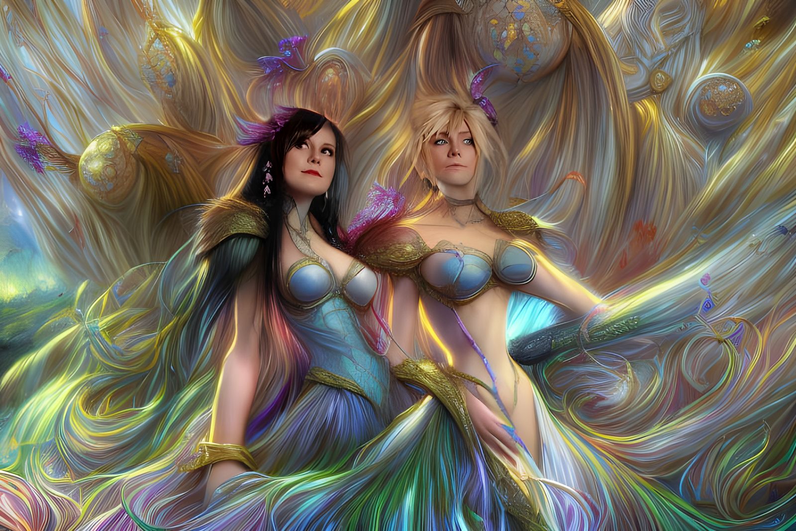 Sensual Concept Art Portrait with Hyper-Detailed Lighting