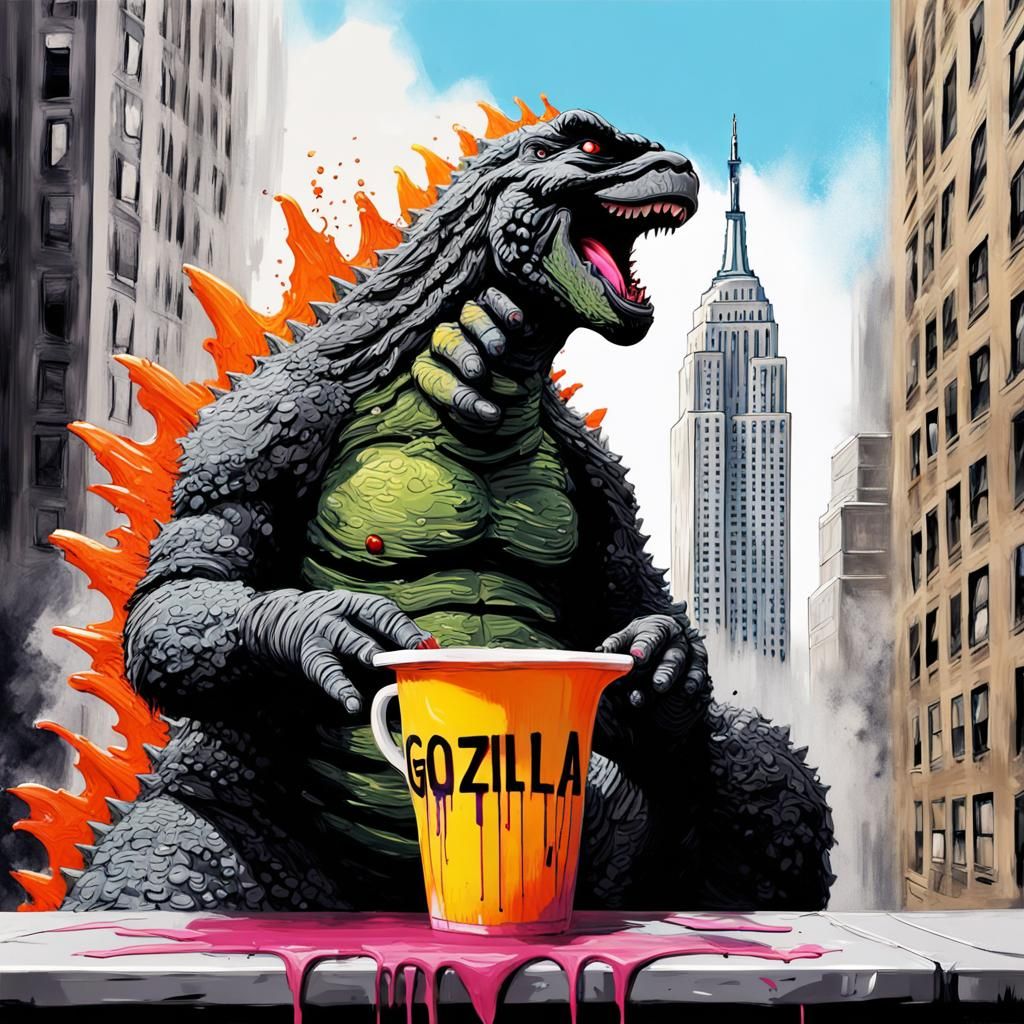 Godzilla's Tea Break: Graffiti Art on the Empire State