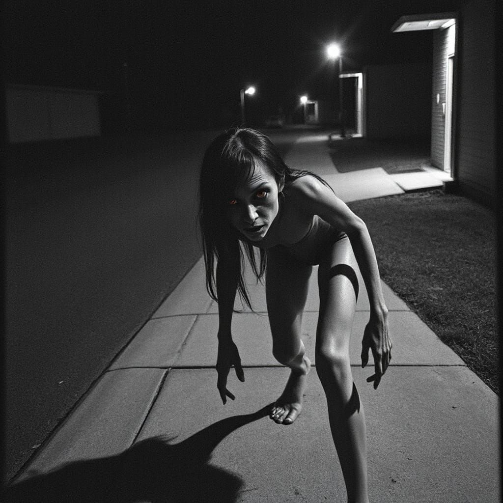 Eerie Cryptid Woman Captured on Security Camera