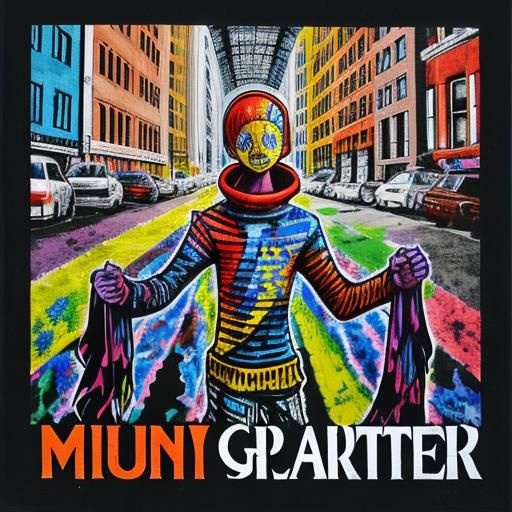 Dynamic Street Graffiti Art