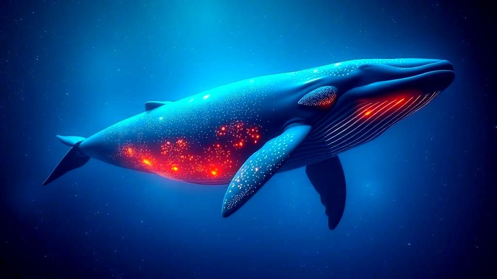 Bioluminescent whale