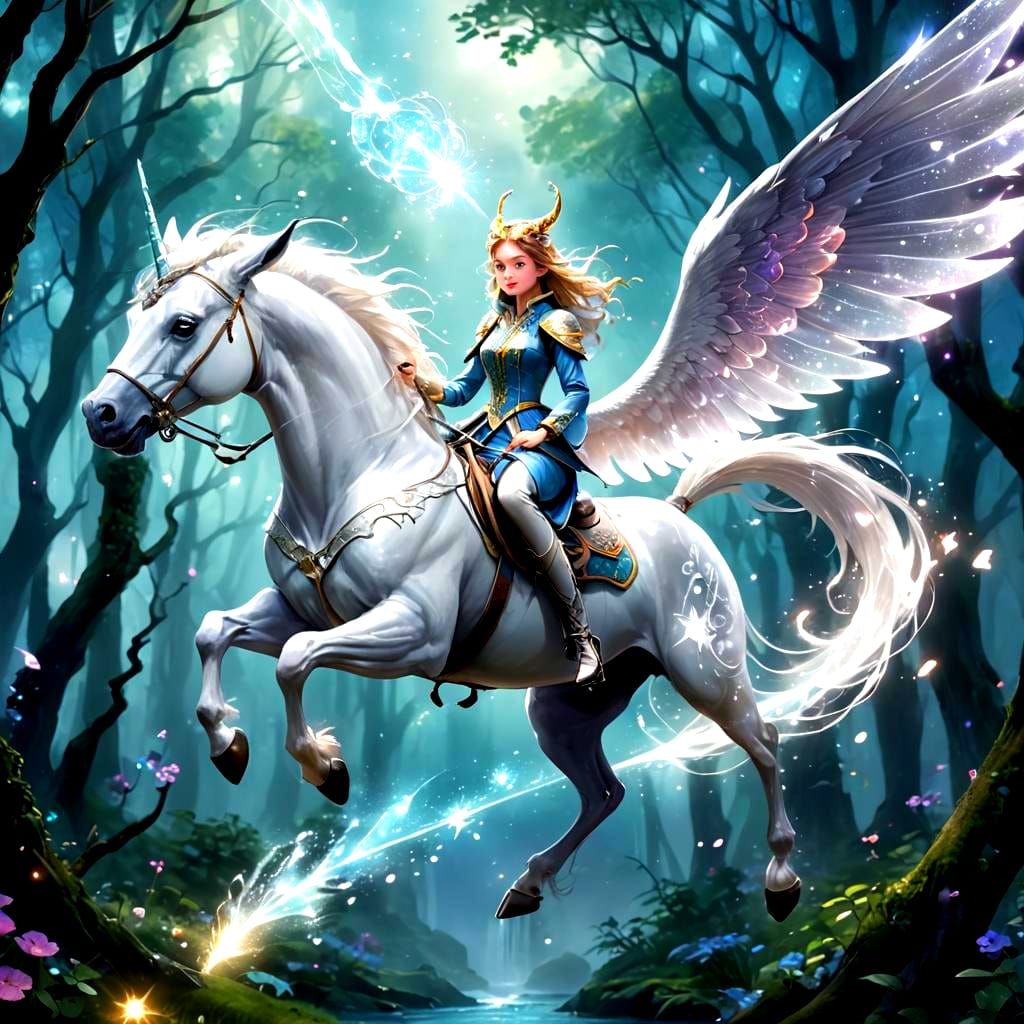 Magical Fantasy Scene Generated by AI