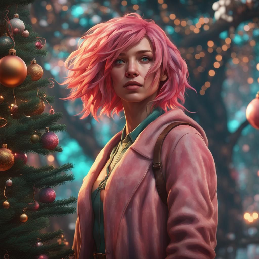 Christmas Tree Show: Dynamic Lighting, Detailed Art