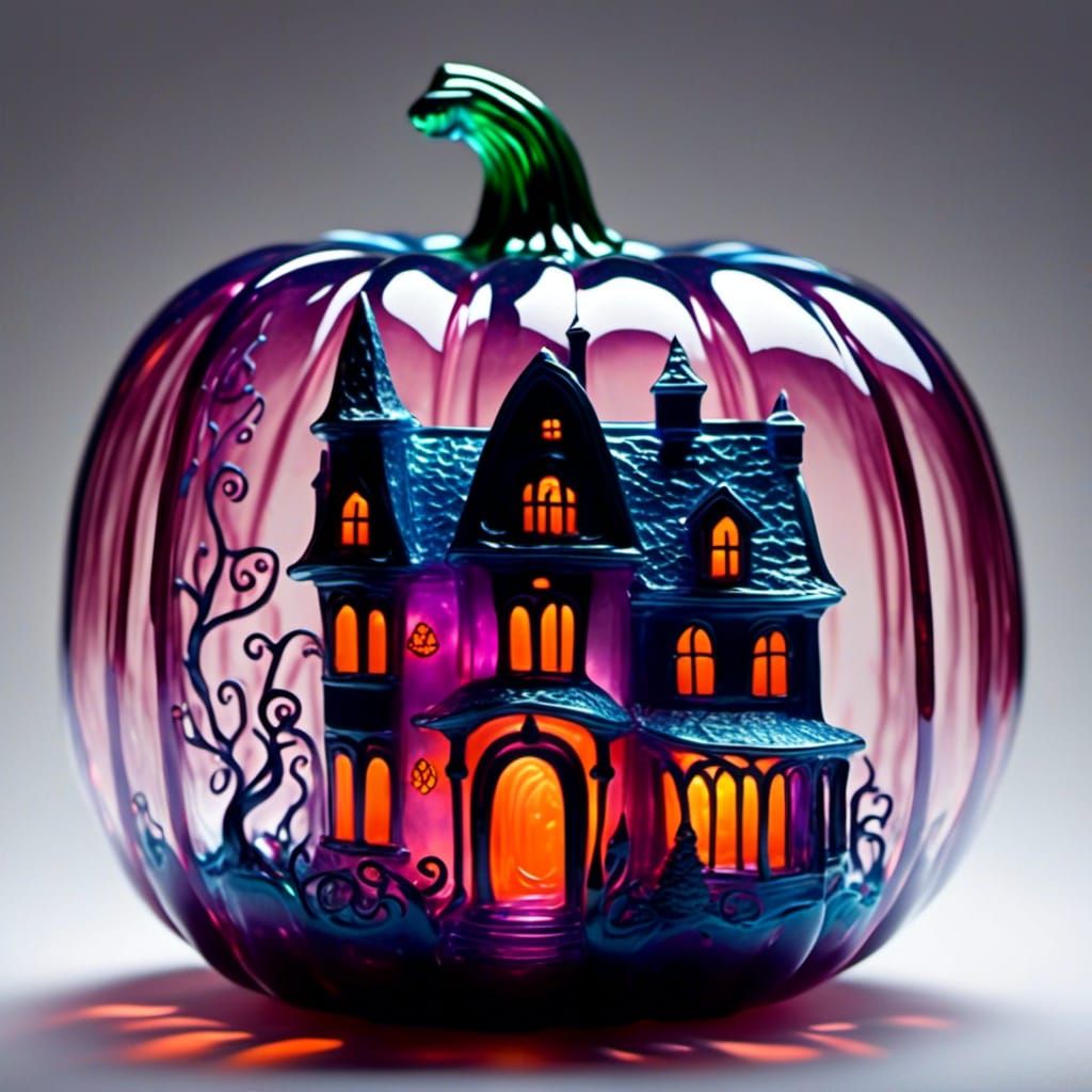Glass pumpkin