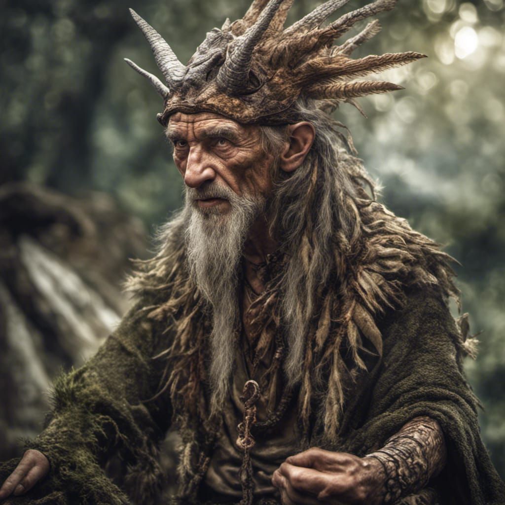 Enchanting Wood Elf Druid Casting a Spell