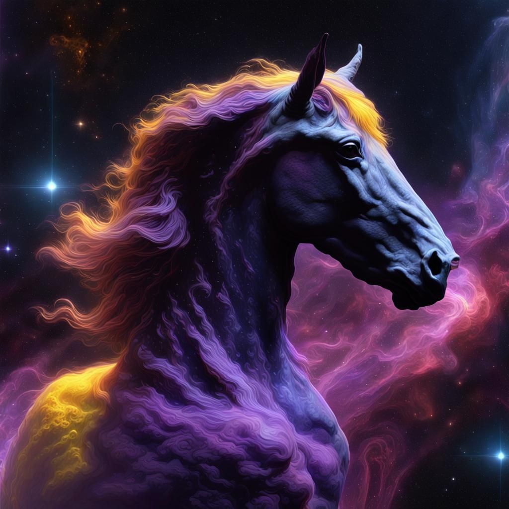 Horsehead Nebula: Dark Fantasy Concept Art