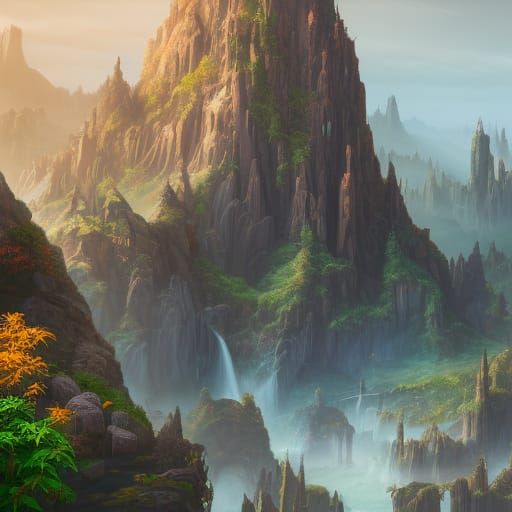 Fantasy Concept Art in Deep Color, 8K Resolution