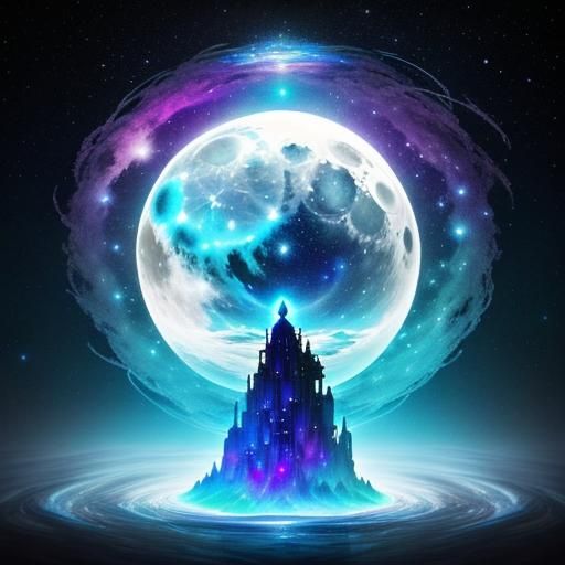 Eternal Moonscape: Double Exposure Magical Key