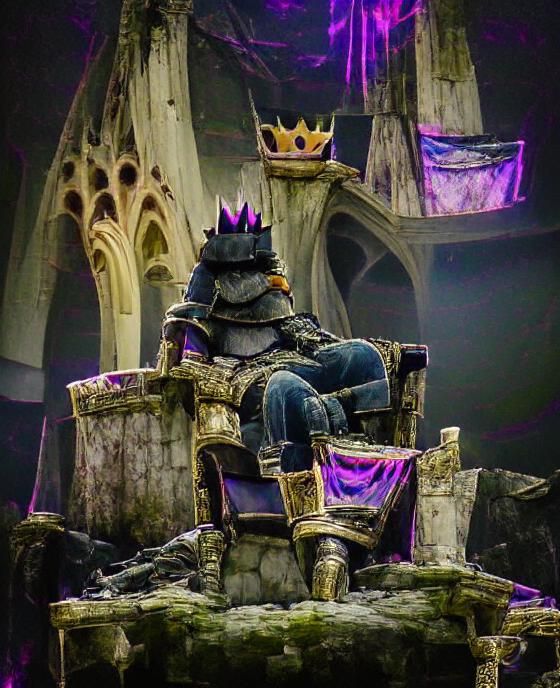 Broken King Overlooking Ruined Kingdom in Gothic 3D