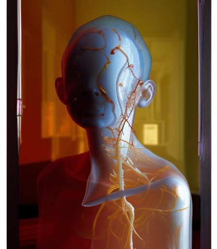 Dementia Encased in Amber: Hyperrealistic Photo