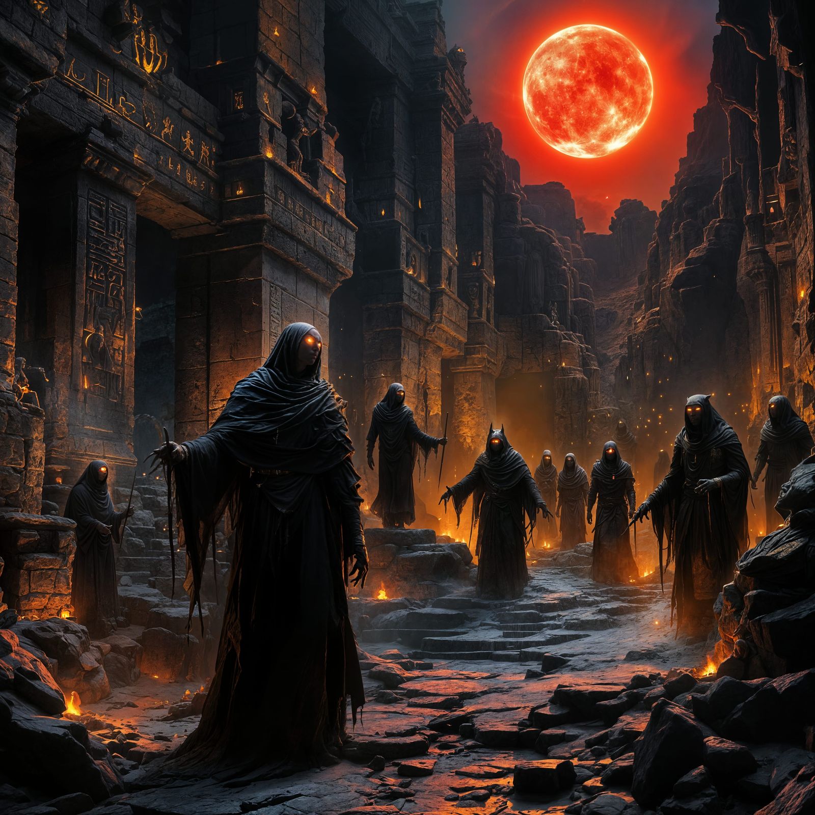 Egyptian Halloween Celebration in the Underworld