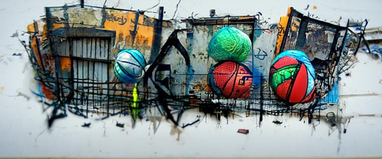 Basketball Graffiti Art: Hyperrealistic Urban Masterpiece