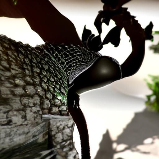 Lusty Argonian Maid Rendered in 3D