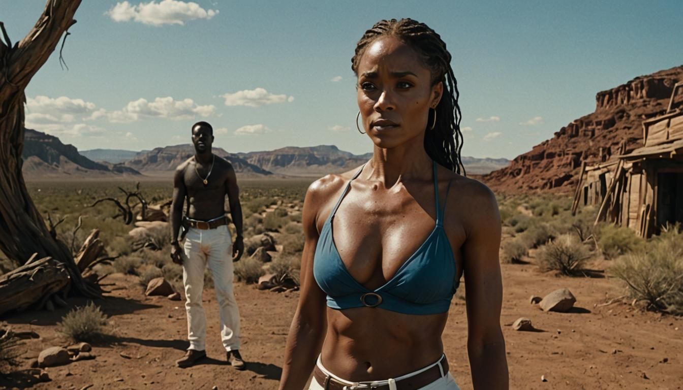 Hyperrealistic Portrait with Cinematic Lighting and Film Gra...