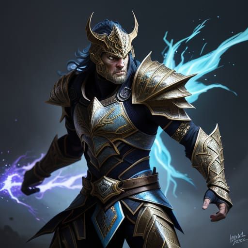 Warrior vs Foe in Arena Splash Art