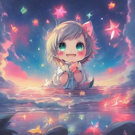 Kawaii Hatsune Miku in Tokyo: Anime Illustration