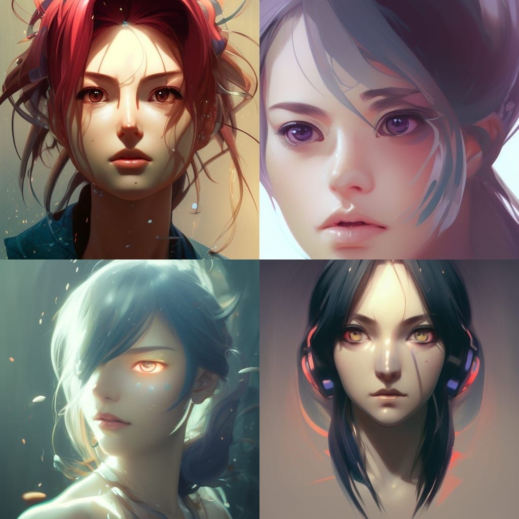 Hyperdetailed Anime Portrait in 8K Resolution