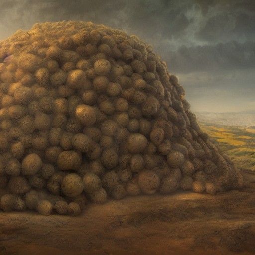 Man as Pea: Detailed Matte Painting