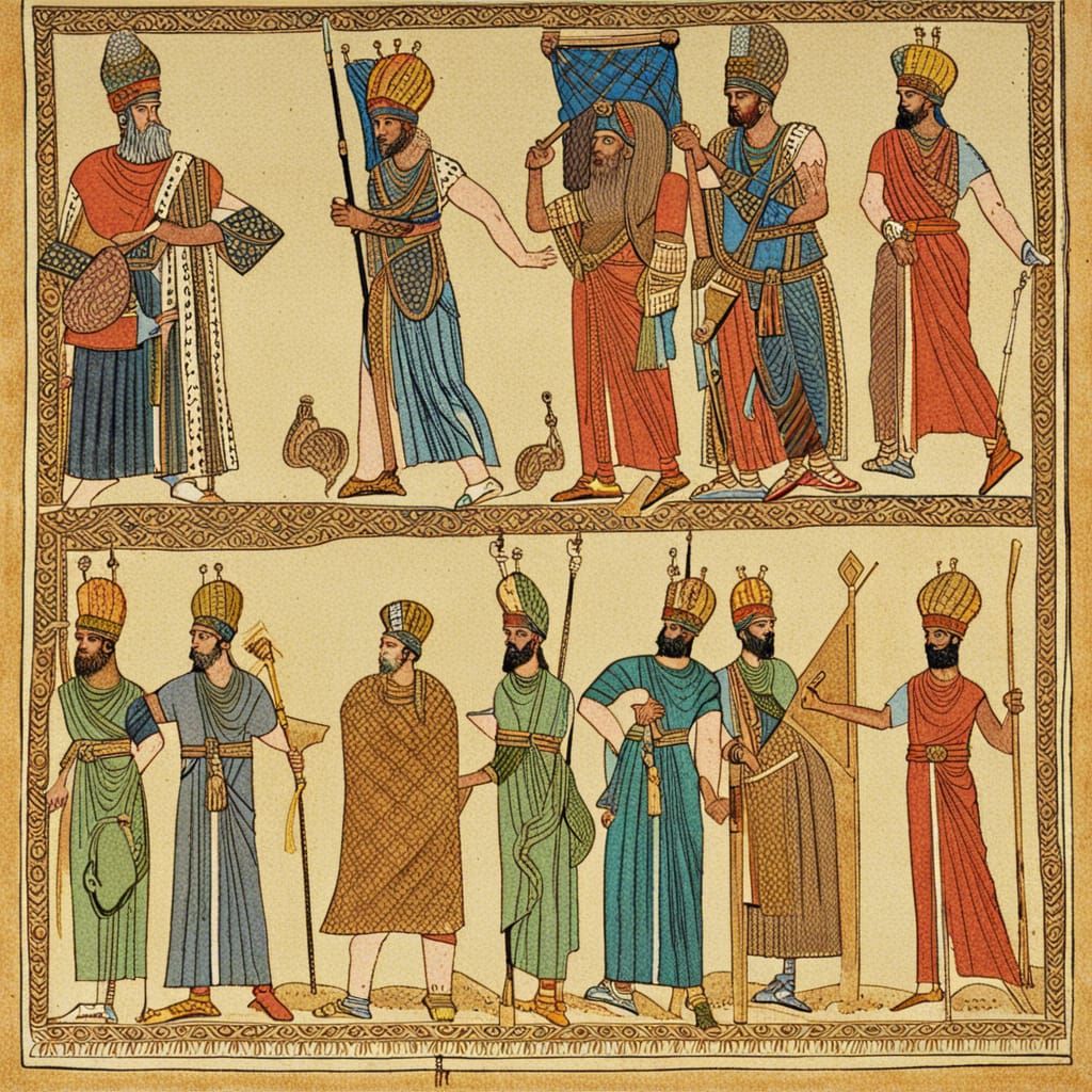 Majestic Persian King Darius in Persepolis