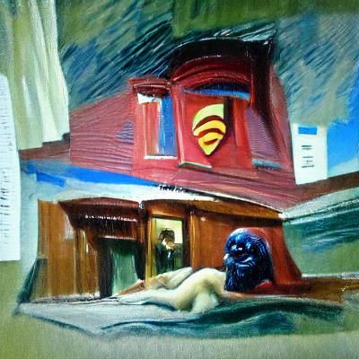 21st Century Schizoid Man: An Edward Hopper-esque Painting