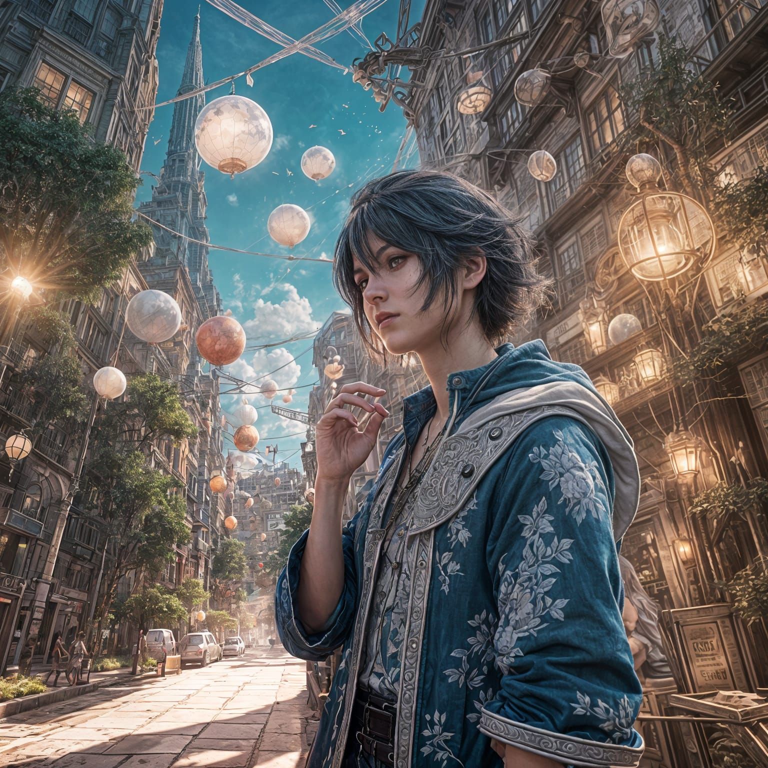 Fables Comic Book Series in Vibrant 3D Anime Style