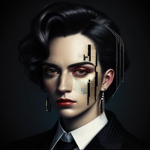 Glitch Art: Classic Portrait Reinterpreted