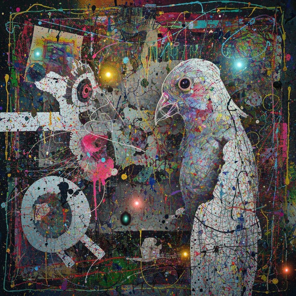 Surreal Cuckoo Power Cookout as Hallucinatory Mixed Media Ar...