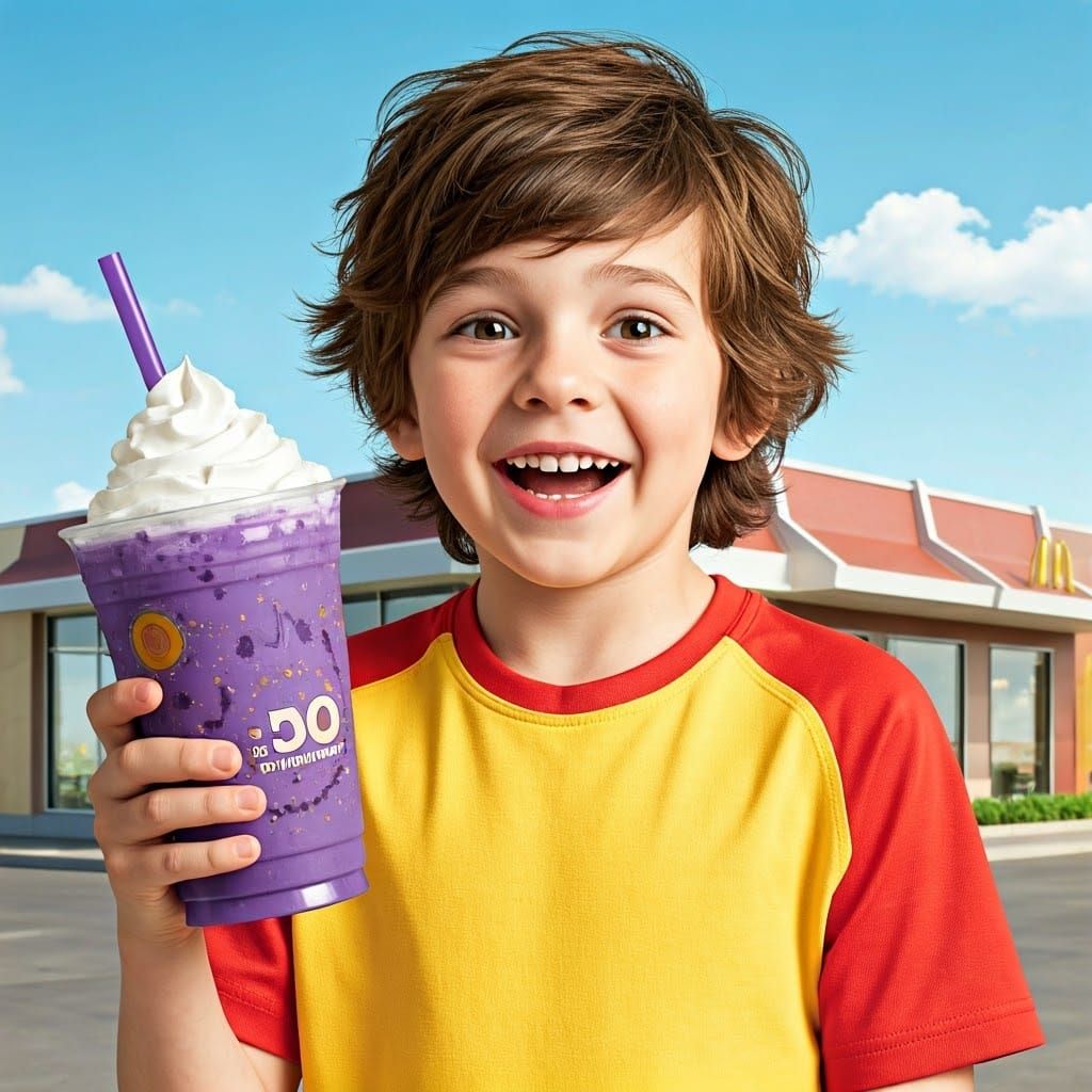 Grimace Shake Joy: Nostalgic McDonald's Moment