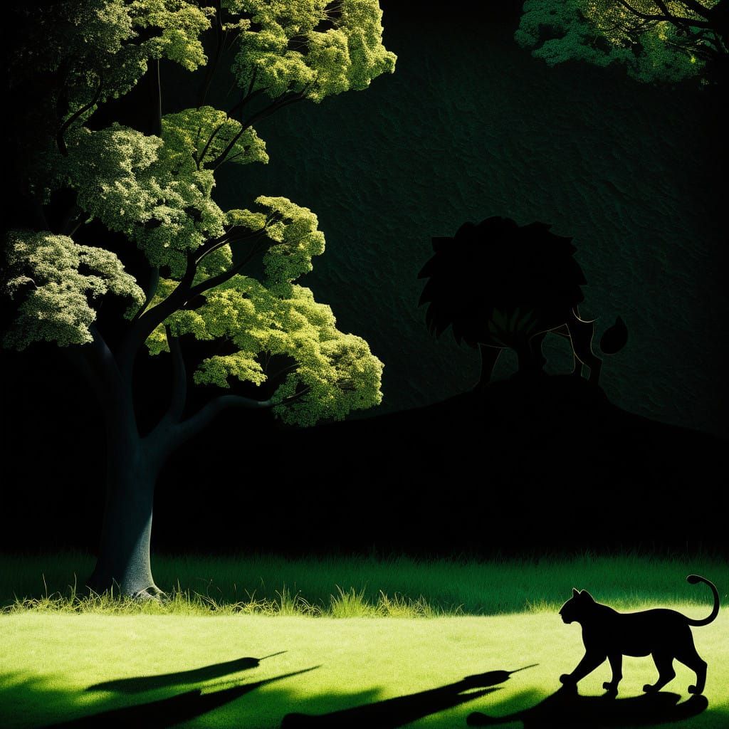 Moonlit Forest Shadows Reveal Hidden Courage