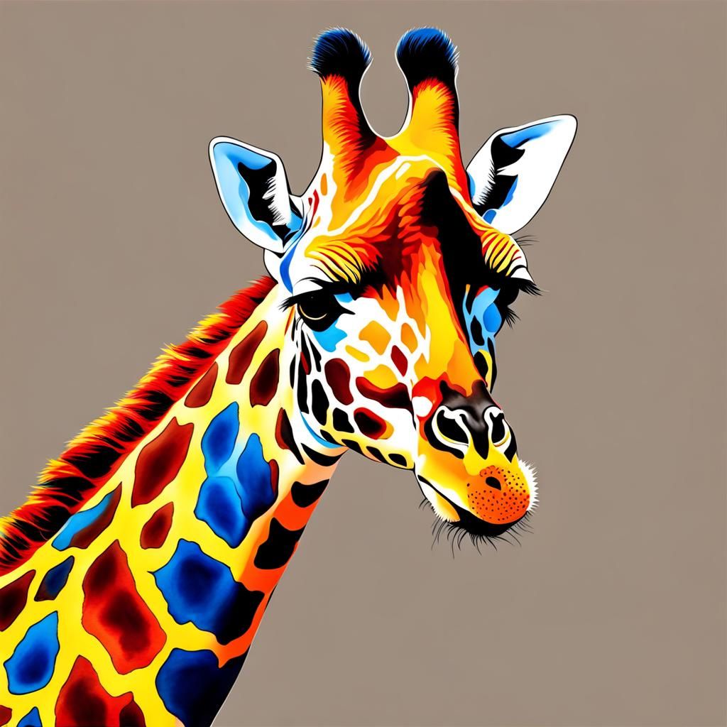 Psychedelic Giraffe